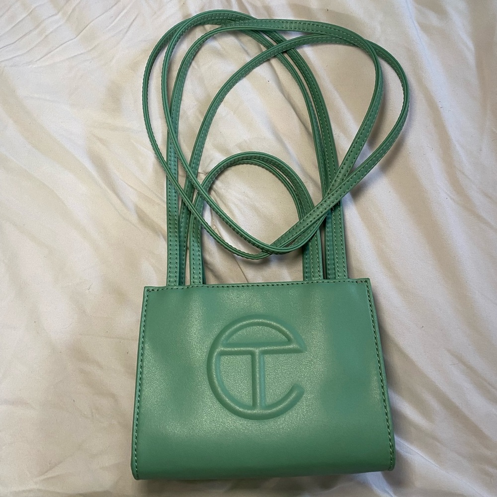 Telfar bag (small) in the color sage